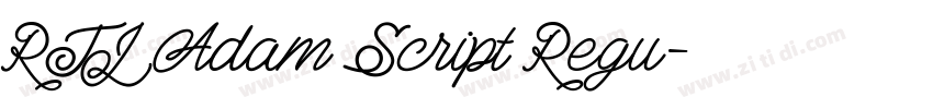 RTL Adam Script Regu字体转换